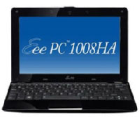 Asus EeePC 1008HA (Seashell) (1008HA-BLK048X)